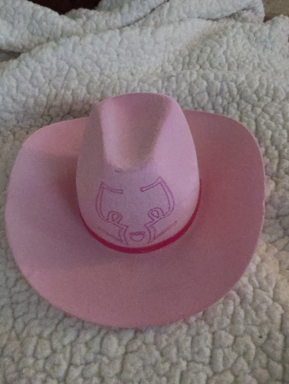 Build a bear pink cowgirl hat